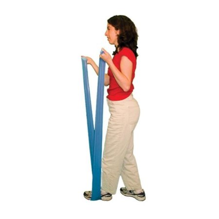 CANDO INTERNATIONAL Cando 10-5604 No Latex Exercise Band - 4ft Ready to Use - Blue - Heavy 1353134